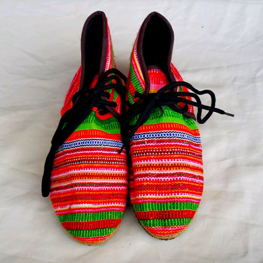 Handmade Shoes - 6w- Thai Hmong Tribe